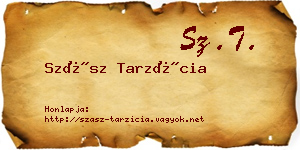 Szász Tarzícia névjegykártya
